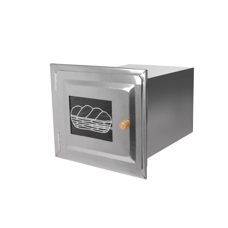 Forno De Fogão A Lenha Embutir Com Frente de Vidro Aço Nº 3