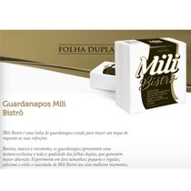 Guardanapo Mili Bistrô 30x29,5 Folha Dupla 16 pacotes c/50un