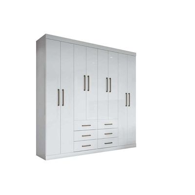 Guarda Roupa Casal 8 Portas e 6 Gavetas Liverpool Jatoba/Grafitte - Santos Andirá