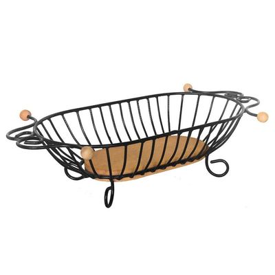 Fruteira De Mesa Rustica Ferro E Madeira Artesanal