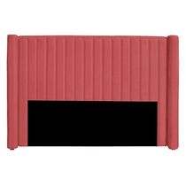 Cabeceira Casal Queen Size Estofada Para Cama Box Alicia Veludo Cor Rose