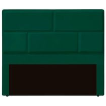 Cabeceira Casal Queen Estofada Para Cama Box Jade Veludo Cor Verde Esmeralda