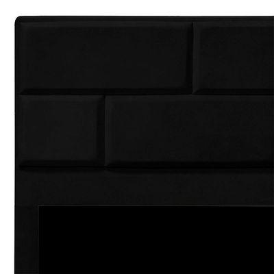 Cabeceira Casal King Size Estofada Para Cama Box Jade Veludo Cor Preto