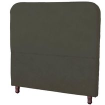 Cabeceira Casal King Size Estofada Para Cama Box Lizza Veludo Cor Tabaco