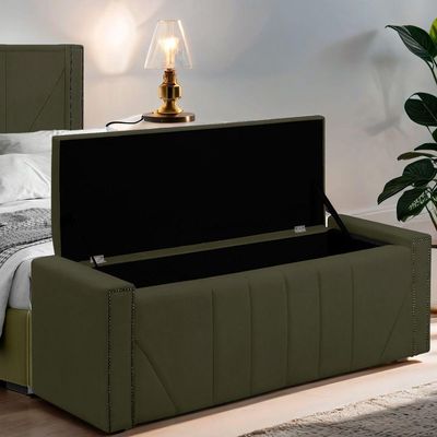 Cabeceira Casal Estofada Para Cama Box Ayla Veludo Cor Capuccino