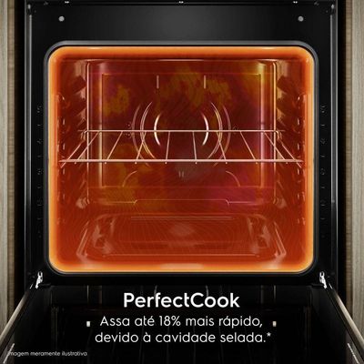 Fogão Electrolux FE5EC de Embutir PerfectCook360 Vaporbake 5 Queimadores Cinza 110V 33051FBA185