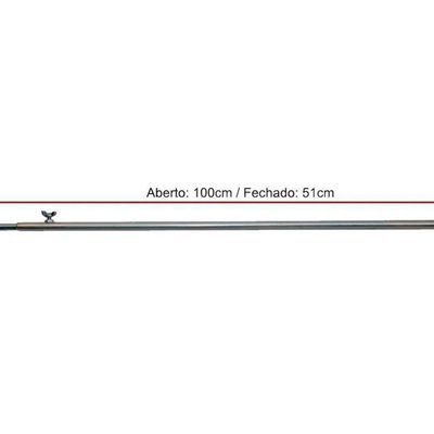 Suporte Tubo Em Aco Inox Para Espetos