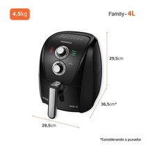 Fritadeira Sem óleo Air Fryer Mondial Afn-40-bfs Air Fryer Afn-40-bfs 220v-60hz