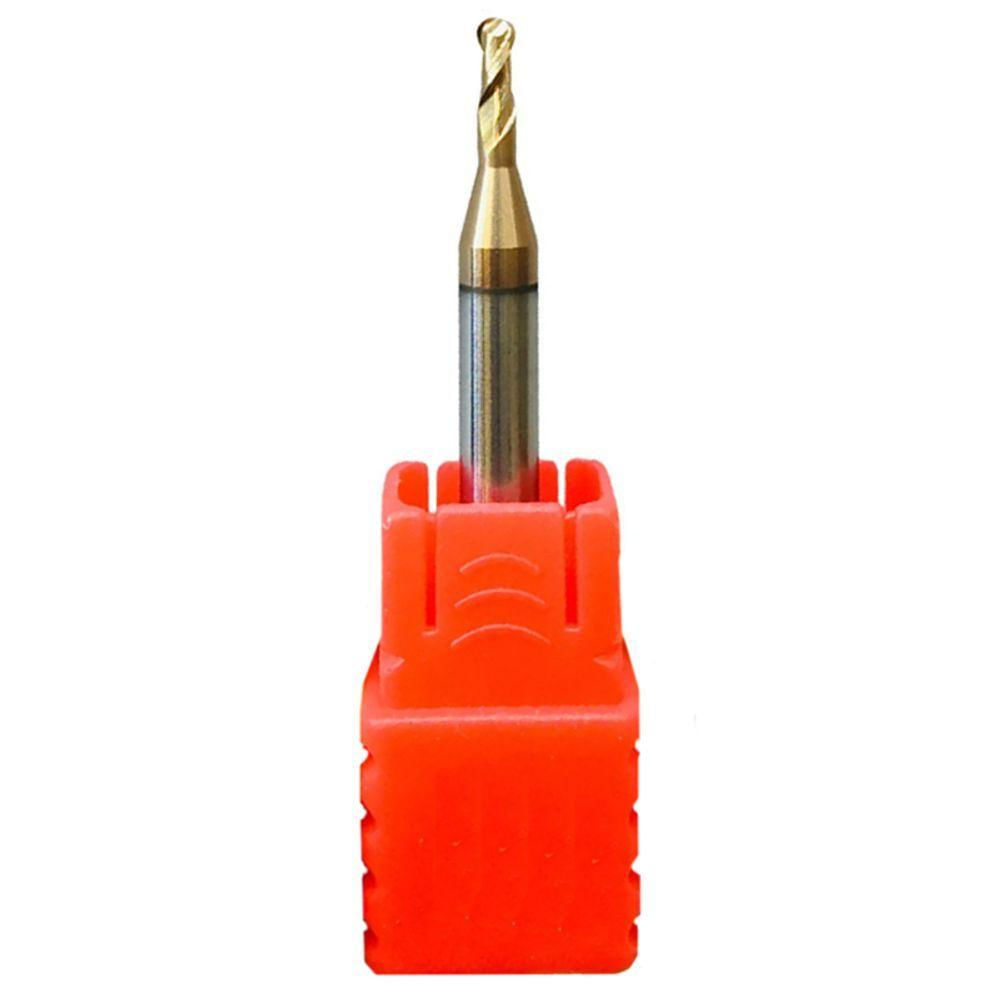 Fresa Topo Esférico Metal Duro 3,5mm - 2 Cortes Com 55hrc
