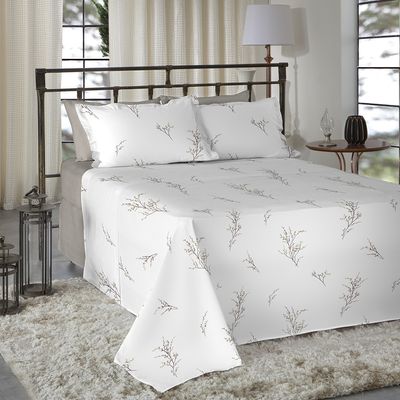Jogo de Cama Queen Size 300 Fios Nova América - Aline (7370)
