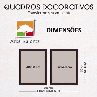 Quadros Decorativos 2 Pçs 40x60cm Menino Anjo Moldura Branca