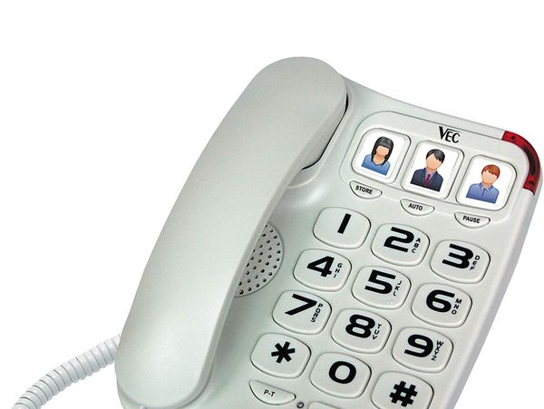Telefone Big Number Vec 881 V2 - Branco