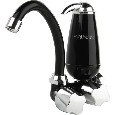 Torneira Móvel com Filtro BMP E05 Acquabios Preta/Cromada