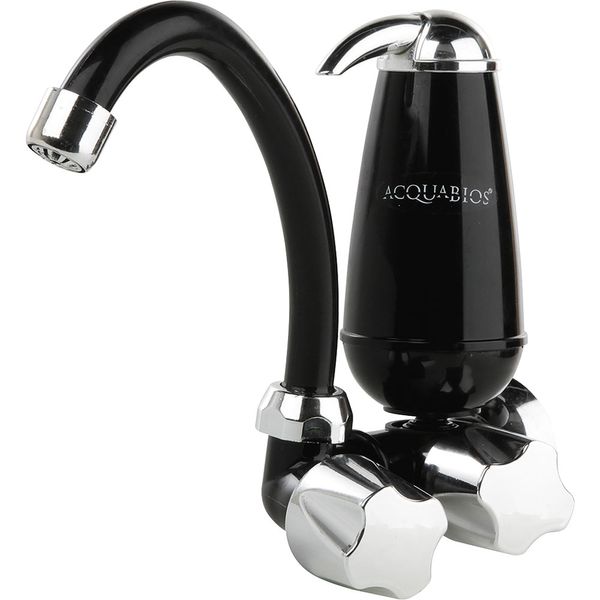 Torneira Móvel com Filtro BMP E05 Acquabios Preta/Cromada