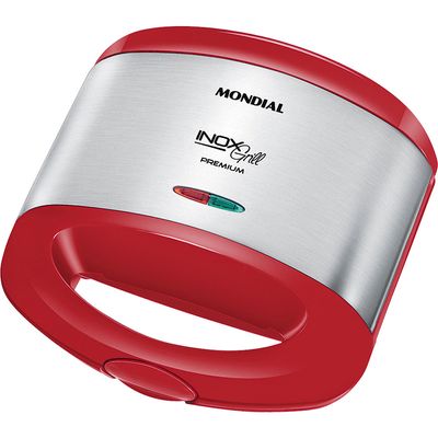 Sanduicheira Grill Mondial Red Premium S-19 Vermelha e Prata 220V