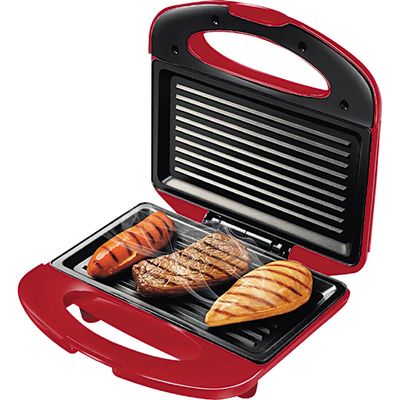 Sanduicheira Grill Mondial Red Premium S-19 Vermelha e Prata 220V