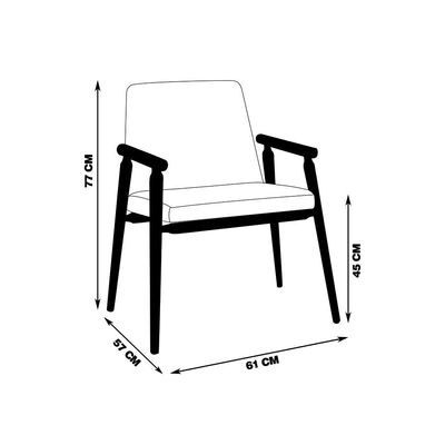 Kit 5 Cadeiras Decorativa Sala de Jantar Sidnei Veludo Verde - Gran Belo