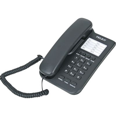 Telefone com Bloqueador V10 Teleji 3026 Preto