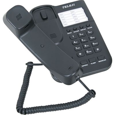 Telefone com Bloqueador V10 Teleji 3026 Preto