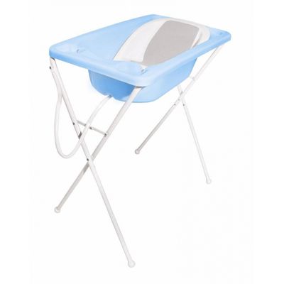 Banheira para Bebê Plástica Acqua Trio Galzerano Azul Pastel