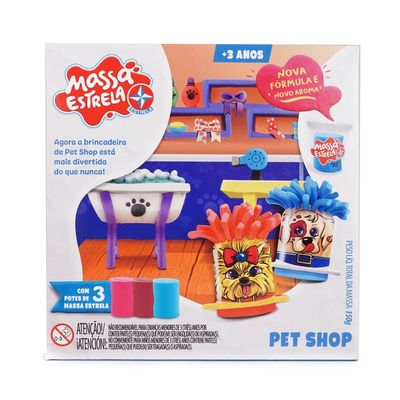 Brinquedo Pet Shop com Massinha de Modelar Estrela