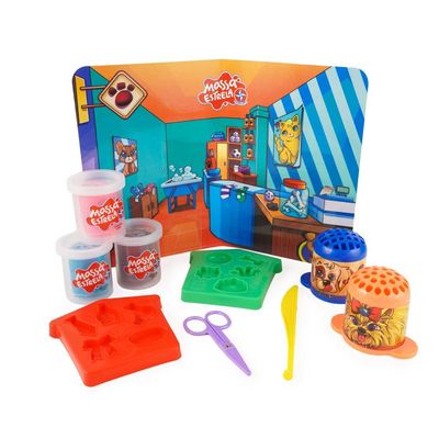 Brinquedo Pet Shop com Massinha de Modelar Estrela