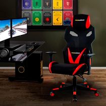 Cadeira Gamer Executiva PRO-X Gaming Reclinável Giratória Preto/Vermelho - Gran Belo