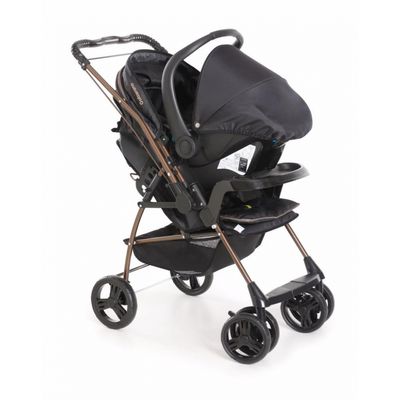Carrinho Milano Reversível II Galzerano Preto e Cobre