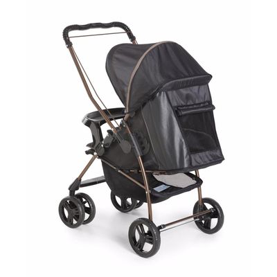 Carrinho Milano Reversível II Galzerano Preto e Cobre