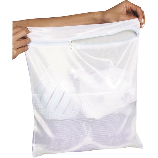 Saco para Lavar Roupa c/Zíper 37x29cm Plast Leo