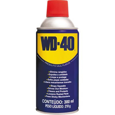 Kit com 5 Lubrificantes Spray 300ml WD-40