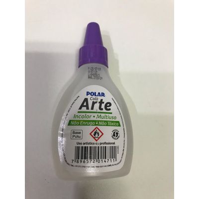 Cola Polar Para Arte Incolor Multiuso Base Pvac Atóxico 40G