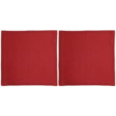 Conjunto de Guardanapos Wolff Mesa em Algodão Vermelho - 2 Peças