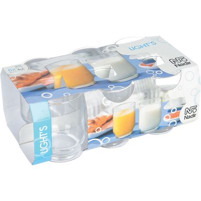 Conjunto 6 Copos Suco 260ml Light's Nadir