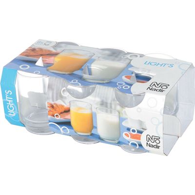 Conjunto 6 Copos Suco 260ml Light's Nadir