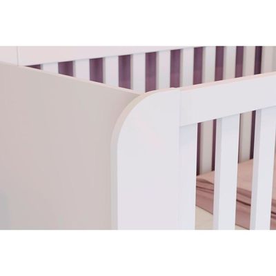 Berço Infantil Aconchego 2 em 1 Branco/Jequitiba - Henn