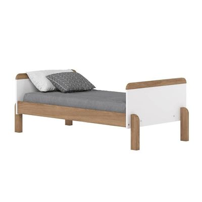 Berço Infantil Ternura 3 em 1 Branco/Jequitiba - Henn