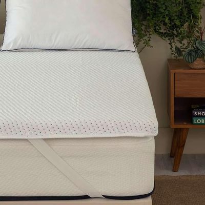 Pillow Top Solteiro King Guldi Soft com Espuma D30 com Alça (5x96x203) Branco
