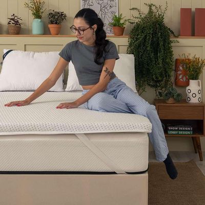 Pillow Top Solteiro King Guldi Soft com Espuma D30 com Alça (5x96x203) Branco