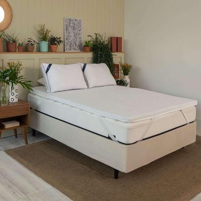 Pillow Top Casal Guldi Soft com Espuma D30 com Alça (5x138x188) Branco
