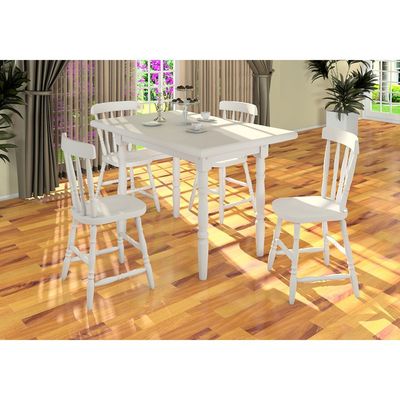 Kit com 2 Cadeiras Piratini Colonial 150B Branco