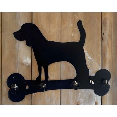 Cabideiro Porta Chaves Cachorro 4 Ganchos Ferro Corte A Laser