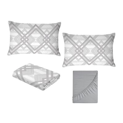 Jogo de Cama King Size 180 Fios Fiori - Levi (7525)