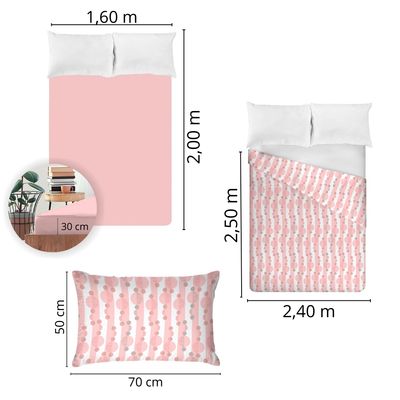 Jogo de Cama Queen Size 130 Fios Fiori - Alana (7672)