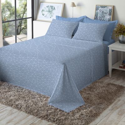 Jogo de Cama Queen Size 130 Fios Fiori - Henrique (7632-1)