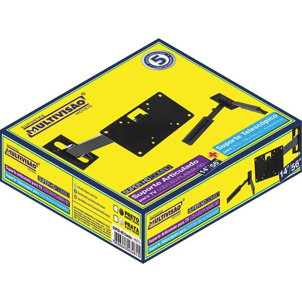 Suporte para TV de LCD/Led 22" a 56" Articulado Super HD Combo Multivisão
