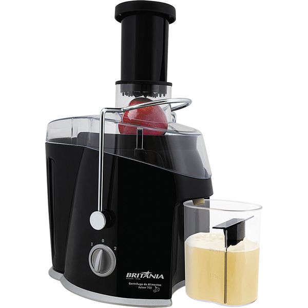 Centrífuga 400W Britânia Juicer 700 2 Velocidades Preta 127V