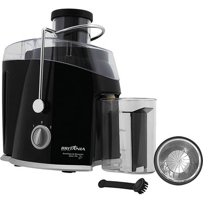 Centrífuga 400W Britânia Juicer 700 2 Velocidades Preta 127V