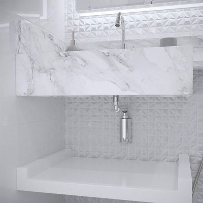 Sifão Sanfonado Blukit De Parede Com Copo 44cm Cromado Universal