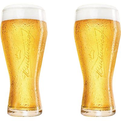 Copo de Chopp 400ml Budweiser Crisal